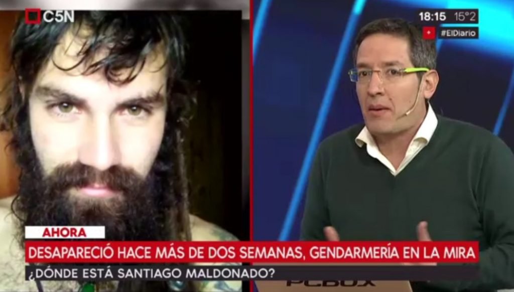 Relato sobre la detención de Santiago Maldonado