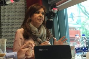 Cristina con Beto Casella en Radio Pop