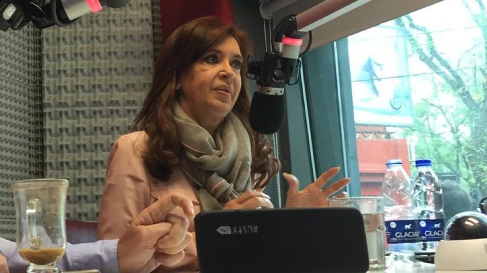 Cristina con Beto Casella en Radio Pop