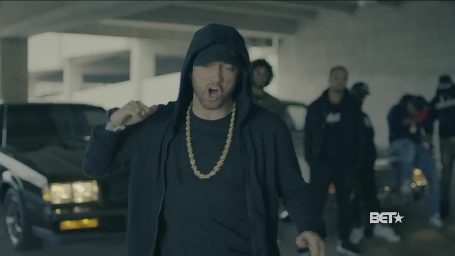 Improvisación de Eminem contra Trump