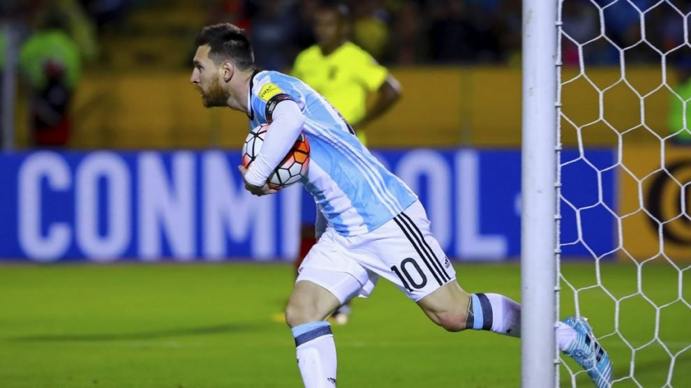 Los goles de Messi en Argentina -Ecuador