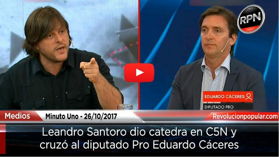 Leandro Santoro en Minuto Uno