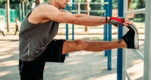 imagen Estiramiento de los isquiotibiales